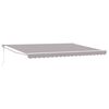 vidaXL Awning Light gray 177.17" x 118.11" Polyester and metal