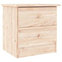 vidaXL Bedside Cabinet ALTA 16.9"x13.8"x15.9" Solid Wood Pine