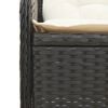 vidaXL Patio Lounge Set Black and Brown