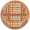 vidaXL Outdoor Dining Set Teak 3 Piece Set Foldable Round Traditional