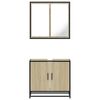 vidaXL Bathroom Furniture Set Sonoma Oak Engineered wood, Metal Standard