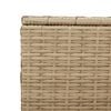 vidaXL Garden Storage Box Mix Beige PE Rattan, Powder-Coated Steel 984L