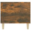 vidaXL Coffee Table Smoked oak Engineered wood, Solid eucalyptus wood