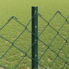 vidaXL Fence and Post Green 3.94 x 82.02 ft Steel