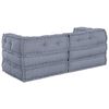 vidaXL Modular Sofa 2 pcs Grey 55.12 x 27.56 x 22.05 in Fabric