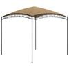 vidaXL Gazebo Taupe Steel 9.8 x 9.8 x 8.7 ft Durable Gazebo Square