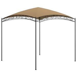 vidaXL Gazebo Taupe Steel 9.8 x 9.8 x 8.7 ft Durable Gazebo Square