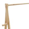 vidaXL Clothes Rack Bamboo Bamboo with a varnished finish Medium