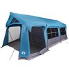 vidaXL Family Tent with Roof Blue and Grey 244.09 x 126.77 x 94.49 in