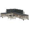 vidaXL Garden Sofa Set Light Grey