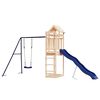 vidaXL Outdoor Playset Natural Pine, Blue