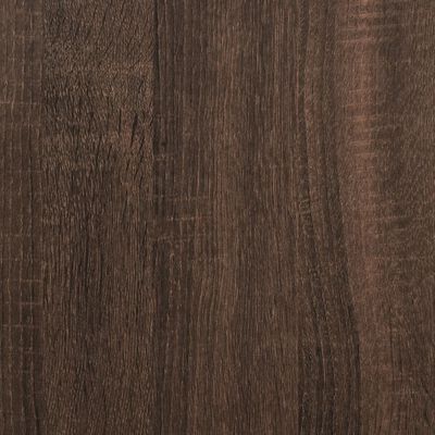 Close-up wood finish texture showing dark wood grain on cabinet doors.