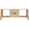 vidaXL Coffee Table Sonoma Oak Engineered Wood, Iron Standard
