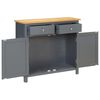 vidaXL Sideboard Dark gray and natural wood