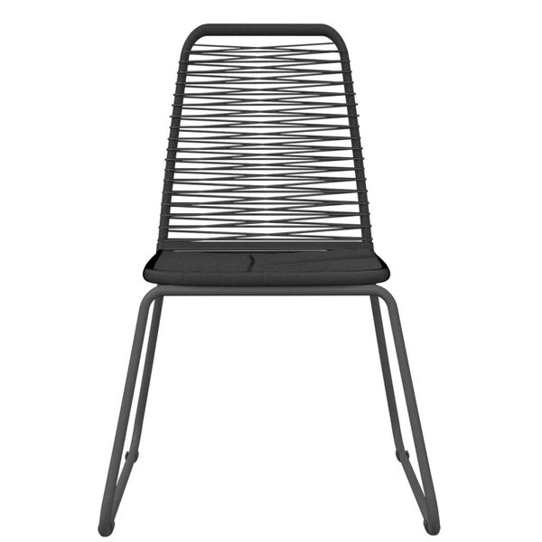 vidaXL Garden Dining Set Black