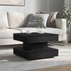vidaXL Coffee Table Black Engineered wood Small Rotatable Coffee Table