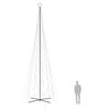 vidaXL Christmas Cone Tree Cool White Powder-coated steel, copper, PVC