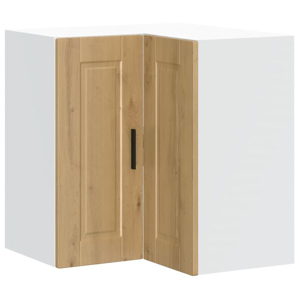 vidaXL Kitchen Wall Corner Cabinet Artisan Oak Engineered wood Large