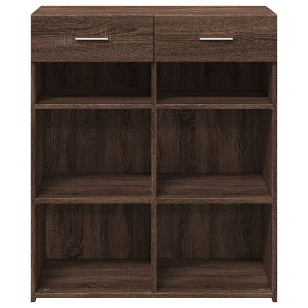 vidaXL Sideboard Brown Oak Engineered Wood Medium Brown Oak Sideboard