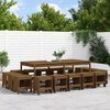 vidaXL Garden Dining Set Honey Brown Solid Pine Wood Large Seats Plenty