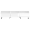 vidaXL TV Cabinet High gloss white Engineered wood, iron TV Cabinet