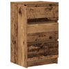 vidaXL Bedside Cabinet Set of 2 Old Wood Engineered Wood