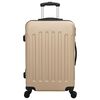 vidaXL Suitcase 3 pcs Champagne 19.69 x 12.20 x 30.71 in ABS Plastic