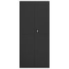 vidaXL File Cabinet Black 35.4x15.7x94.5" Steel