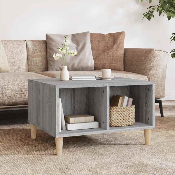 vidaXL Coffee Table Grey Sonoma Engineered wood Medium Coffee Table