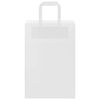 vidaXL Paper Bags 50 pcs with Handles White 21x11x31 cm