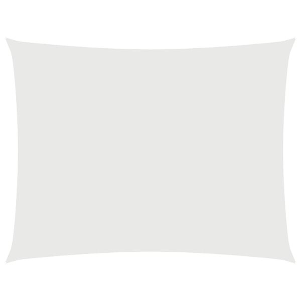 vidaXL Sunshade Sail Oxford Fabric Rectangular 11.5x16.4' White