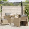 vidaXL Garden Sofa Set Beige, Light Grey