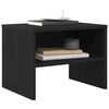 vidaXL Bedside Cabinet Black oak 15.7" x 15.7" x 11.8" Engineered wood