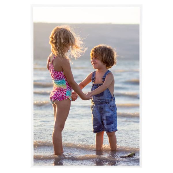 vidaXL Photo Frames Collage 3pcs for Table White 21x11.7 " MDF