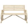 vidaXL Garden Bench Natural Wood Solid Fir Wood Standard Durable