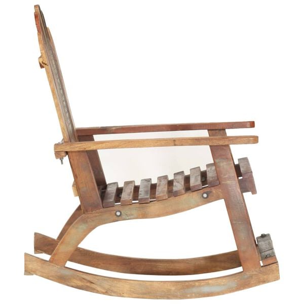 vidaXL Garden Rocking Chair Multicolour Solid reclaimed wood Standard