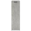 vidaXL Shoe Cabinet Concrete Grey Engineered Wood Compact Shoe Cabinet