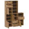 vidaXL Side Cabinet Honey brown