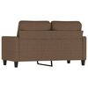 vidaXL 2-seater Sofa Brown Fabric (100% polyester), metal, textilene