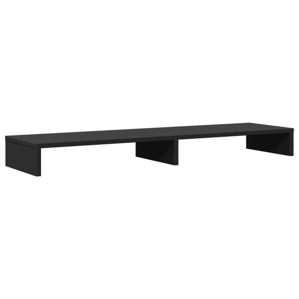 vidaXL Monitor Stand Black 39.4x10.6x3.9" Engineered Wood
