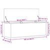 vidaXL Storage Box Black Oak 40.16 x 13.78 x 13.78 in Engineered Wood