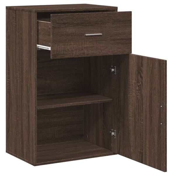 vidaXL Storage Cabinet Brown Oak Engineered Wood