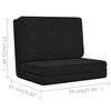 vidaXL Floor Chair Black Polyester, metal, foam Compact Foldable