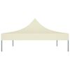 vidaXL Party Tent Roof 13.1x9.8' Cream 2.95 oz/ft²