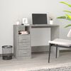 vidaXL Desk Concrete Grey Engineered Wood 40.2 in x 19.7 in x 29.9 in