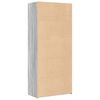 vidaXL Highboard Gray Sonoma 31.5"x16.7"x72.8" Engineered Wood