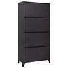 vidaXL Locker Cabinet Anthracite and White Steel Standard Locker Cabinet