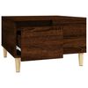 vidaXL Coffee Table Brown Oak Engineered Wood 21.7x21.7x14.4 in