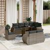 vidaXL Garden Sofa Set Light Grey