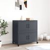 vidaXL Sideboard Anthracite Cold-rolled steel Sideboard Rectangular